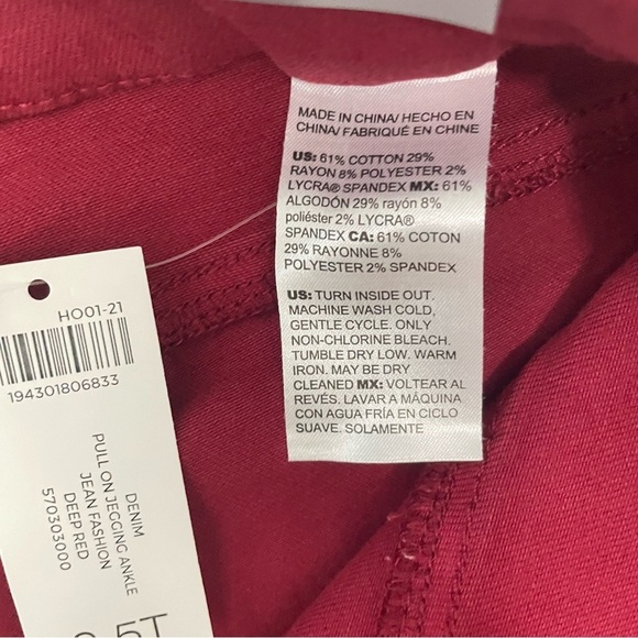 Chico's Pull On Jegging Ankle Womens 6 Tall Pants Stretch Casual Preppy Summer - Picture 5 of 7